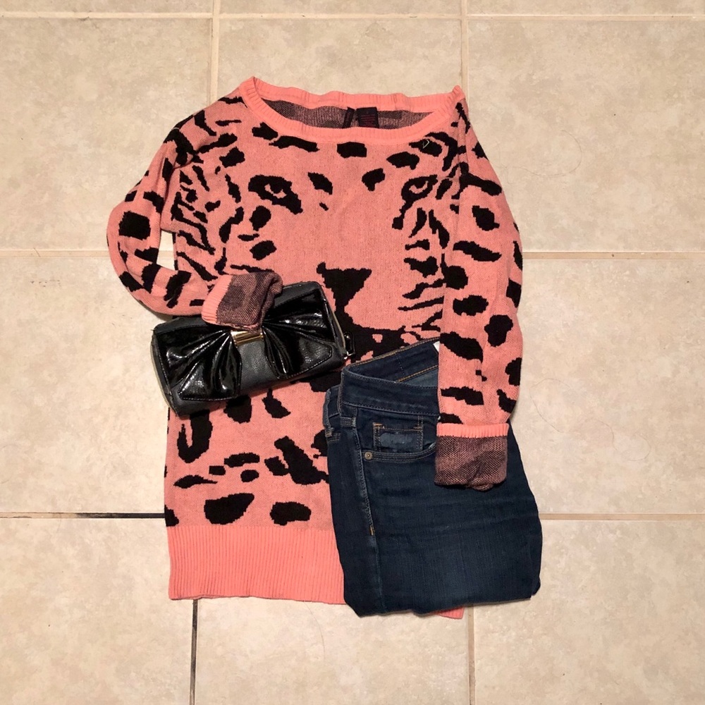 💕Crewneck sweatshirt in lion pattern💕